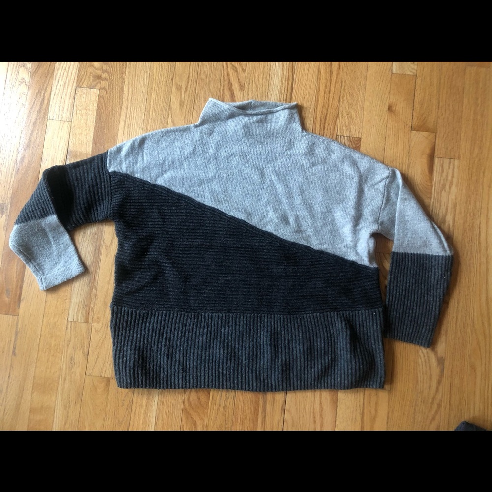 French Connection Grey Mockneck